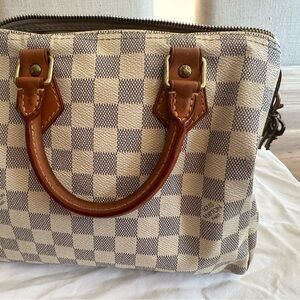 Louis Vuitton Speedy 25 Damier Azur Handbag